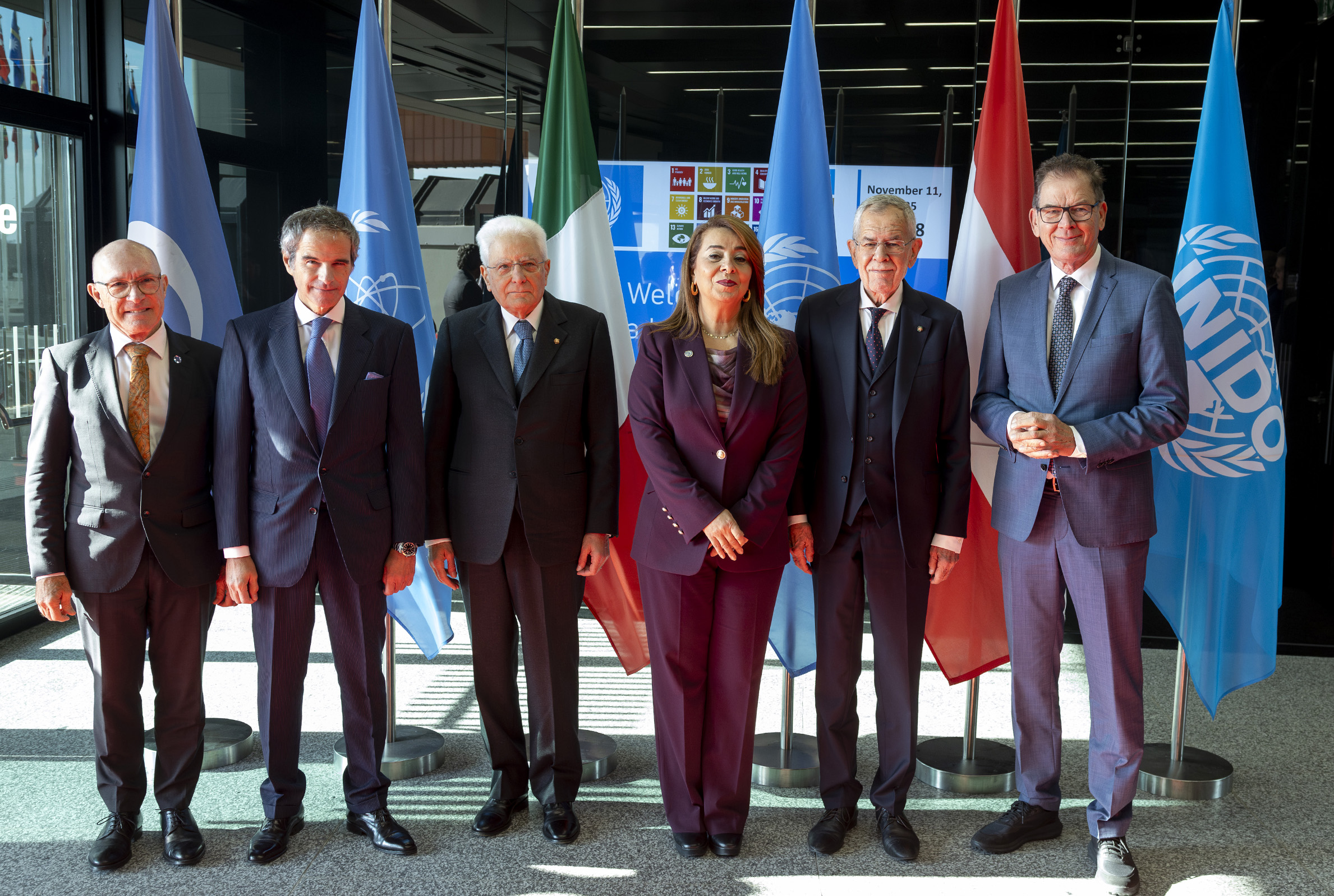  Il Presidente della Repubblica Sergio Mattarella al Polo delle Nazioni Unite