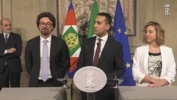 La delegazione del “MoVimento 5 Stelle” in occasione delle consultazioni
