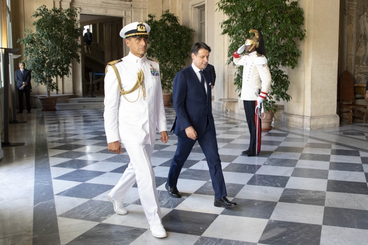 L'arrivo al Quirinale del Presidente del Consiglio incaricato Giuseppe Conte