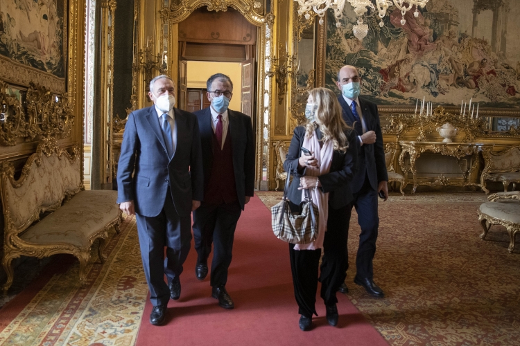 La delegazione del Gruppo Parlamentare Misto del Senato della Repubblica, in occasione delle consultazioni
