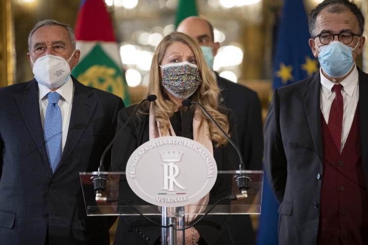 La delegazione del Gruppo Parlamentare Misto del Senato della Repubblica, in occasione delle consultazioni
