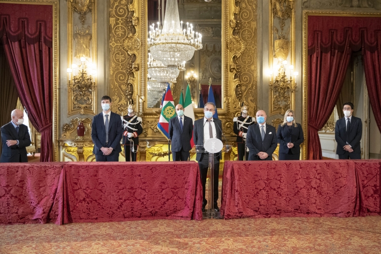 La Delegazione del Gruppo Parlamentare Misto della Camera dei deputati, in occasione delle consultazioni
