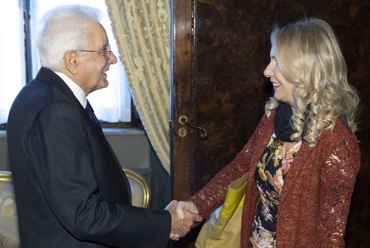 Il Presidente della Repubblica Sergio Mattarella con il Gruppo Parlamentare “Per le autonomie (SVP-Patt, Campobase e Sud Chiama Nord)” del Senato della Repubblica
