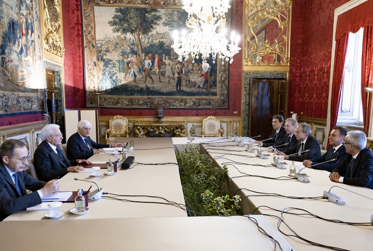 Il Presidente della Repubblica Sergio Mattarella in occasione dell'incontro con il Gruppo Misto del Senato della Repubblica
