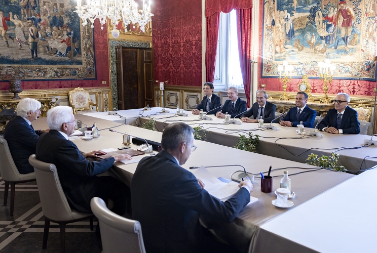Il Presidente della Repubblica Sergio Mattarella in occasione dell'incontro con il Gruppo Misto del Senato della Repubblica
