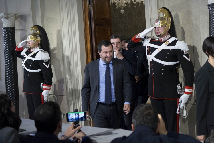 La delegazione della “Lega – Salvini Premier” in occasione delle consultazioni
