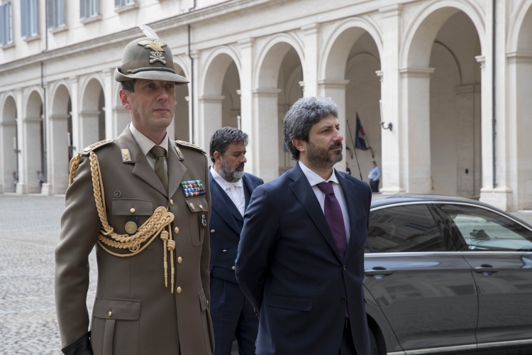 Il Presidente della Camera dei deputati, Roberto Fico, 