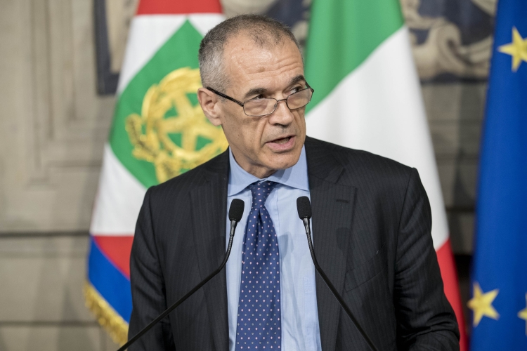 Il Dott. Carlo Cottarelli nel corso delle dichiarazioni in occasione del conferimento dell’incarico