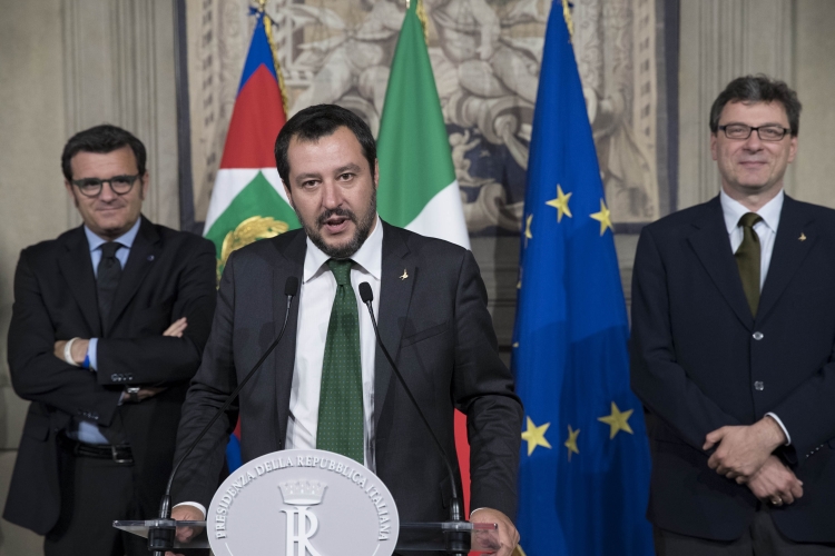 La delegazione  della "Lega - Salvini Premier" in occasione delle consultazioni