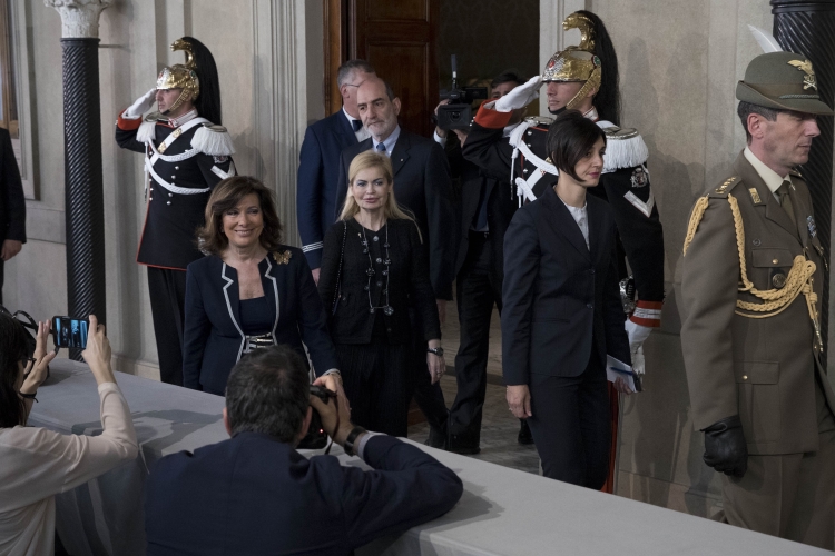 Il Presidente del Senato della Repubblica, Maria Elisabetta Alberti Casellati, in occasione delle consultazioni
