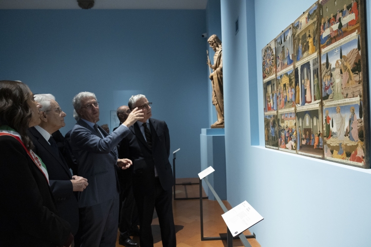 Il Presidente della Repubblica Sergio Mattarella visita la mostra “Beato Angelico”
