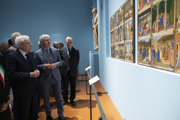 Il Presidente della Repubblica Sergio Mattarella visita la mostra “Beato Angelico”
