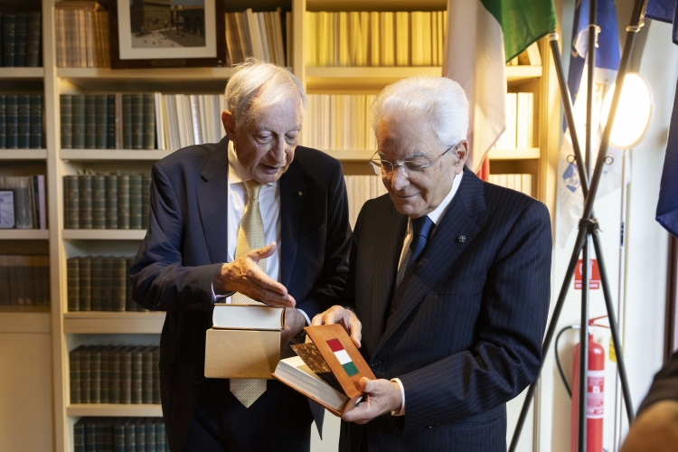 Il Presidente della Repubblica Sergio Mattarella visita la Biblioteca di Storia contemporanea della Fondazione Spadolini "Nuova Antologia"
