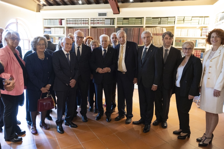 Il Presidente della Repubblica Sergio Mattarella visita la Biblioteca di Storia contemporanea della Fondazione Spadolini "Nuova Antologia"
