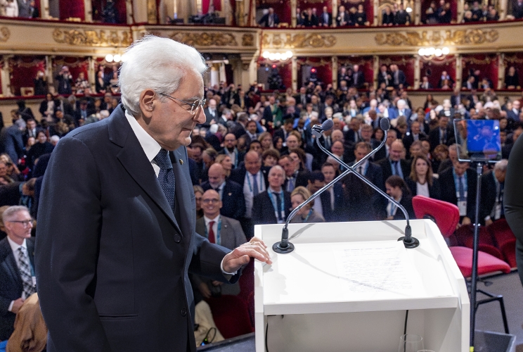  Il Presidente della Repubblica Sergio Mattarella in occasione della cerimonia di apertura della sessione del Comitato Olimpico Internazionale