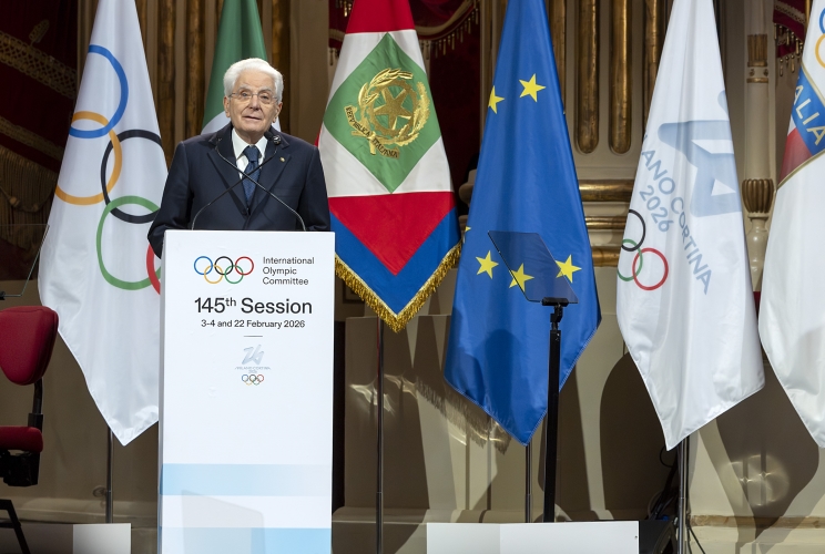  Il Presidente della Repubblica Sergio Mattarella in occasione della cerimonia di apertura della sessione del Comitato Olimpico Internazionale