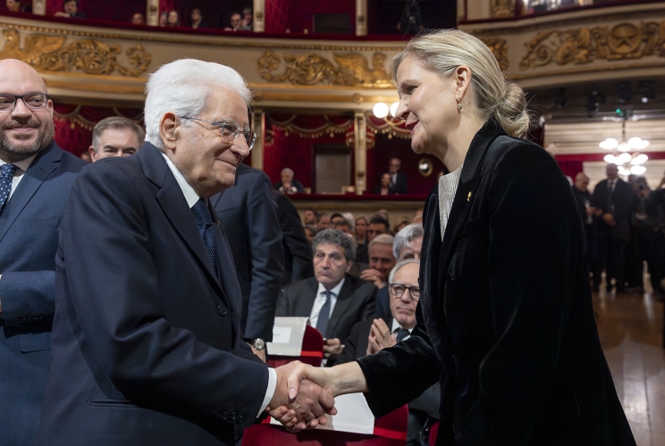 Il Presidente della Repubblica Sergio Mattarella in occasione della cerimonia di apertura della sessione del Comitato Olimpico Internazionale