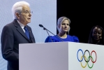 Il Presidente della Repubblica Sergio Mattarella in occasione del Pranzo con i membri del CIO