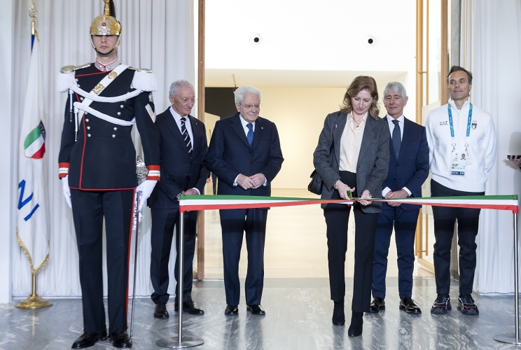  La Sig.ra Laura Mattarella inaugura Casa Italia, oggi 6 febbraio 2026.
