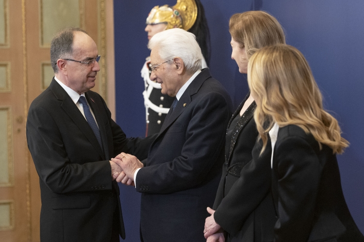 Il Presidente della Repubblica Sergio Mattarella a Palazzo Reale incontra i Capi di Stato e di Governo dei Paesi partecipanti ai Giochi olimpici invernali Milano Cortina 2026