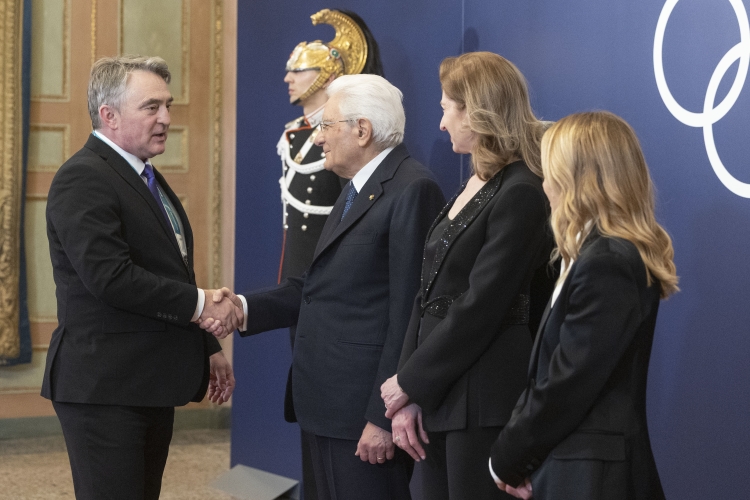 Il Presidente della Repubblica Sergio Mattarella a Palazzo Reale incontra i Capi di Stato e di Governo dei Paesi partecipanti ai Giochi olimpici invernali Milano Cortina 2026