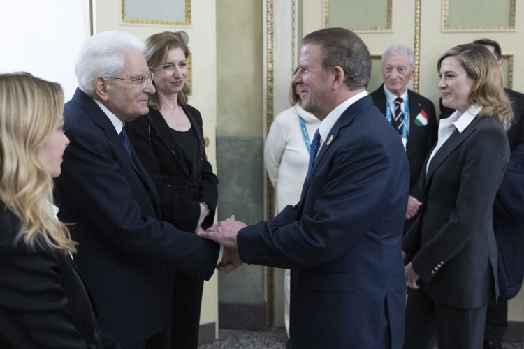 Il Presidente della Repubblica Sergio Mattarella a Palazzo Reale incontra i Capi di Stato e di Governo dei Paesi partecipanti ai Giochi olimpici invernali Milano Cortina 2026