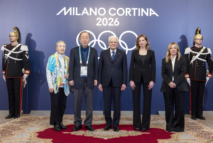 Il Presidente della Repubblica Sergio Mattarella a Palazzo Reale incontra i Capi di Stato e di Governo dei Paesi partecipanti ai Giochi olimpici invernali Milano Cortina 2026