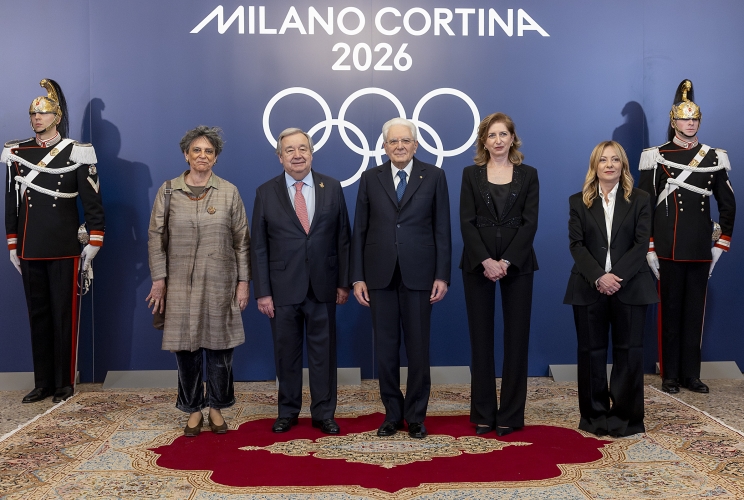 Il Presidente della Repubblica Sergio Mattarella a Palazzo Reale incontra i Capi di Stato e di Governo dei Paesi partecipanti ai Giochi olimpici invernali Milano Cortina 2026