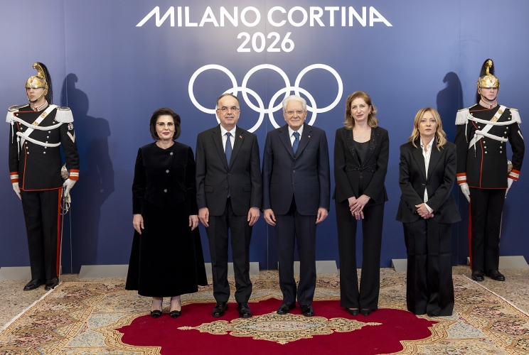 Il Presidente della Repubblica Sergio Mattarella a Palazzo Reale incontra i Capi di Stato e di Governo dei Paesi partecipanti ai Giochi olimpici invernali Milano Cortina 2026