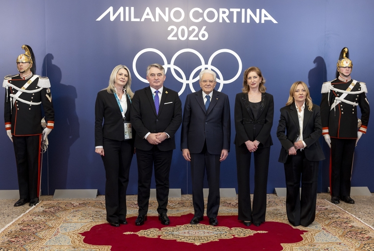 Il Presidente della Repubblica Sergio Mattarella a Palazzo Reale incontra i Capi di Stato e di Governo dei Paesi partecipanti ai Giochi olimpici invernali Milano Cortina 2026