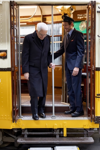  Il Presidente della Repubblica Sergio Mattarella in occasione della registrazione del video con Valentino Rossi