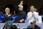 Il Presidente della Repubblica Sergio Mattarella alla cerimonia di apertura dei Giochi Olimpici Invernali Milano Cortina 2026