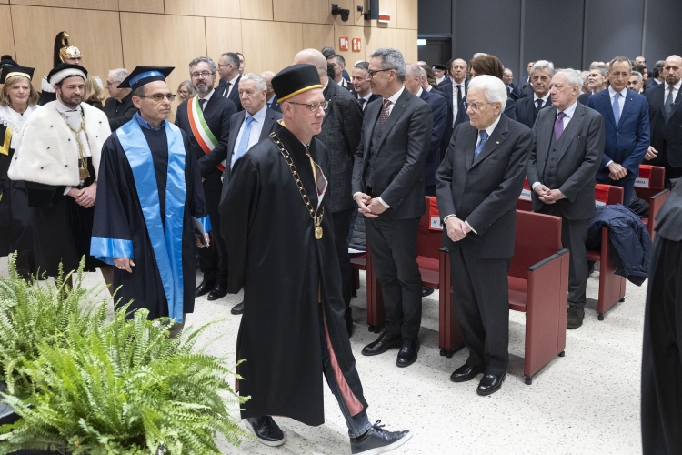 Il Presidente Sergio Mattarella in occasione della cerimonia di inaugurazione dell’anno accademico dell’Università di Trento 2025/2026
