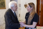 Il Presidente Mattarella saluta Sofia Goggia