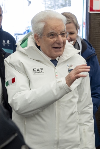  Il Presidente della Repubblica Sergio Mattarella a Cortina d'Ampezzo