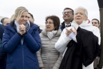 Mattarella assiste alla discesa del Super G femminile