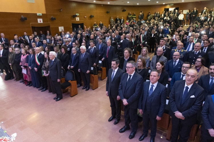 Il Presidente Sergio Mattarella in occasione delle celebrazioni per il centenario del conferimento del Premio Nobel a Grazia Deledda  
