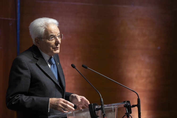 Il Presidente Sergio Mattarella in occasione delle celebrazioni per il centenario del conferimento del Premio Nobel a Grazia Deledda  
