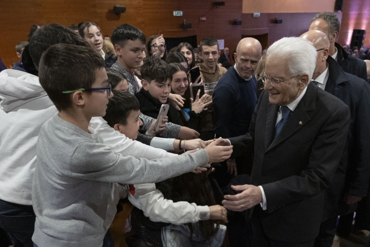 Il Presidente Sergio Mattarella in occasione delle celebrazioni per il centenario del conferimento del Premio Nobel a Grazia Deledda  
