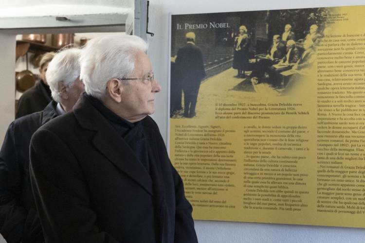 Il Presidente Sergio Mattarella visita la casa natale di Grazia Deledda
