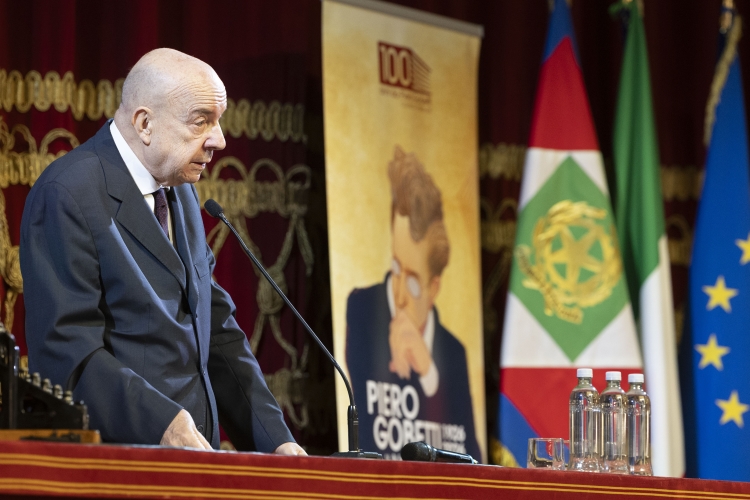 L'intervento di Gustavo Zagrebelsky, Presidente del Comitato Nazionale per le celebrazioni del centenario della morte di Piero Gobetti  
