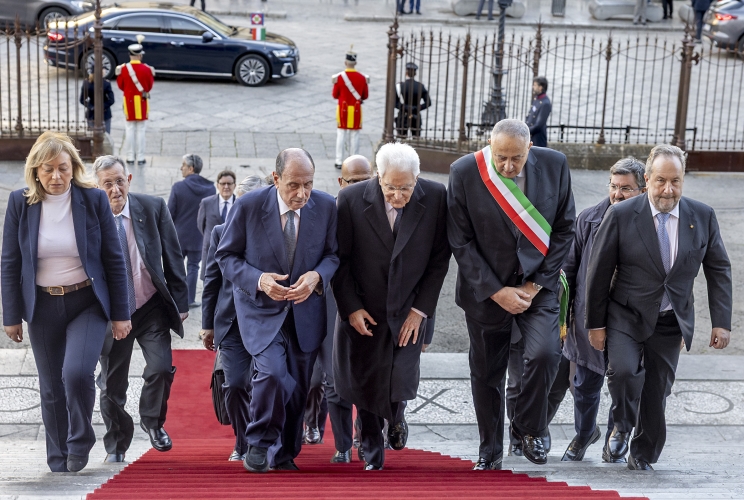 Il Presidente della Repubblica Sergio Mattarella in occasione della cerimonia della IX Giornata dell’orgoglio dell’appartenenza all’Avvocatura e dell’accoglienza dei giovani avvocati