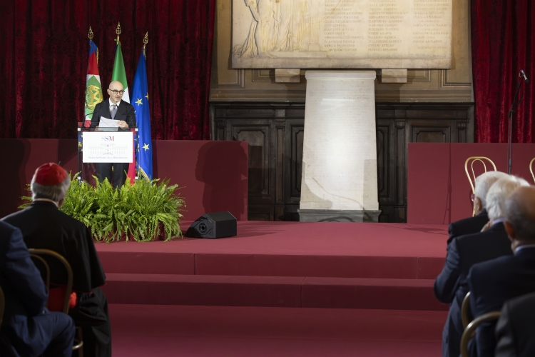Il Presidente Sergio Mattarella in occasione della cerimonia d’inaugurazione dei corsi di formazione della Scuola Superiore della Magistratura

