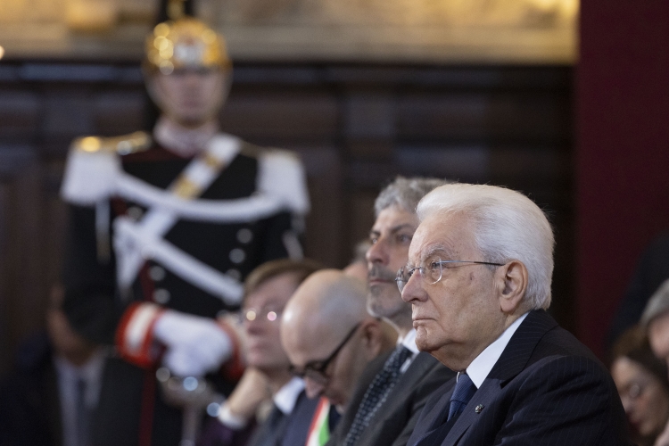 Il Presidente Sergio Mattarella in occasione della cerimonia d’inaugurazione dei corsi di formazione della Scuola Superiore della Magistratura
