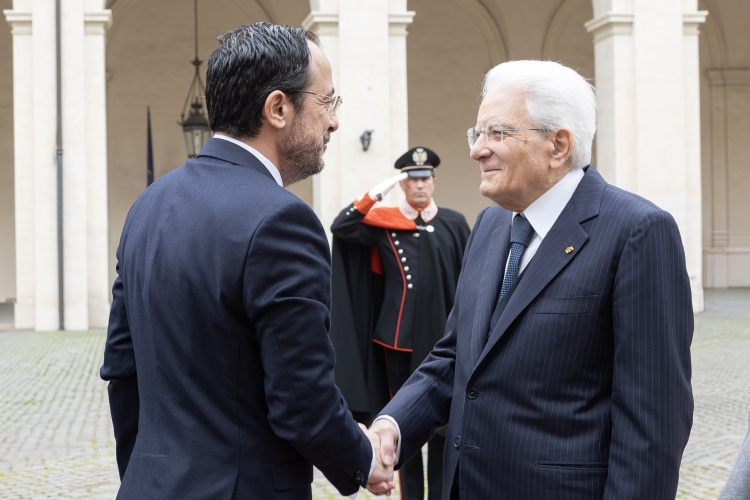 Il Presidente Sergio Mattarella accoglie Nikos Christodoulides, Presidente della Repubblica di Cipro, in visita ufficiale 
