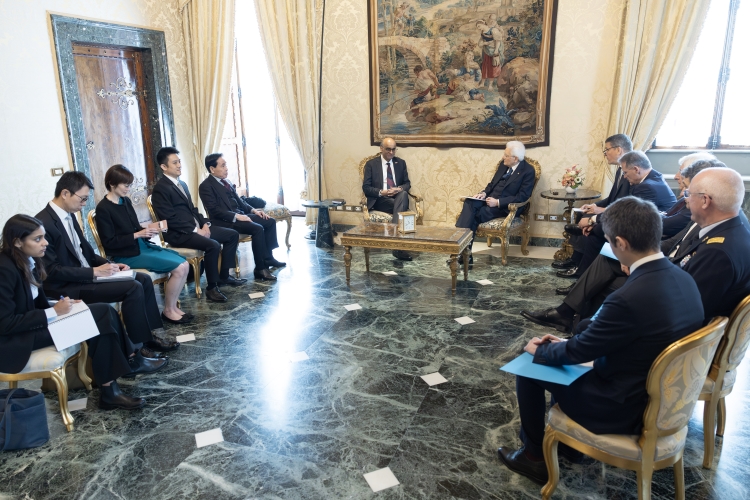 Il Presidente della Repubblica Sergio Mattarella incontra Tharman Shanmugaratnam, Presidente della Repubblica di Singapore
