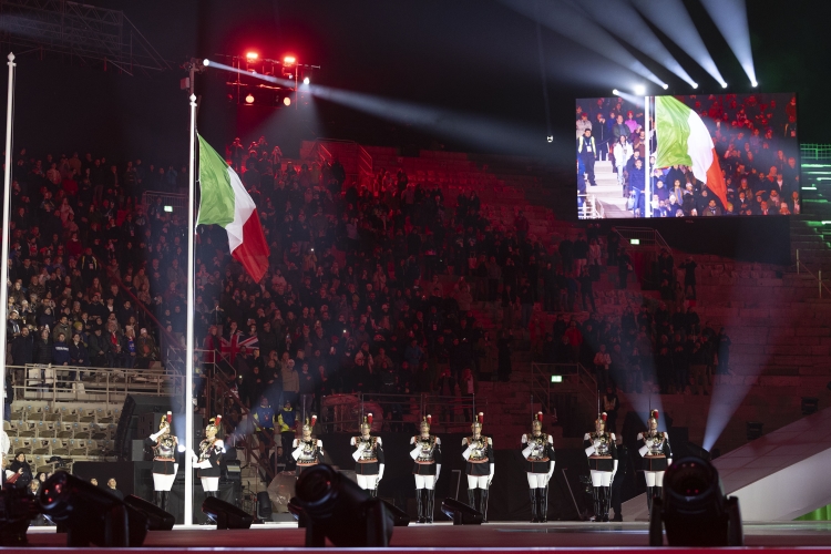Il Presidente della Repubblica Sergio Mattarella alla cerimonia di apertura dei Giochi Paralimpici Invernali Milano Cortina 2026
