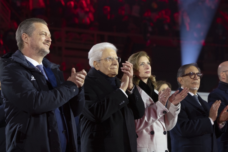 Il Presidente della Repubblica Sergio Mattarella alla cerimonia di apertura dei Giochi Paralimpici Invernali Milano Cortina 2026
