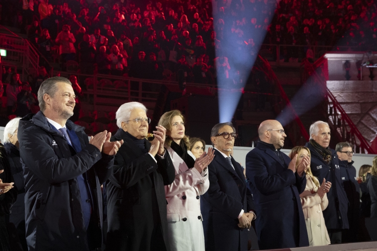 Il Presidente della Repubblica Sergio Mattarella alla cerimonia di apertura dei Giochi Paralimpici Invernali Milano Cortina 2026
