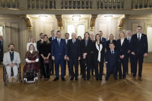 Il Presidente della Repubblica Sergio Mattarella alla cerimonia di apertura dei Giochi Paralimpici Invernali Milano Cortina 2026
